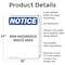 Signmission Non-Hazardous Waste Area OSHA Notice Sign, Aluminum, 18in W x 24in L, 2PK OS-2PACK-NS-A-1824-V-15074 - alternate 2